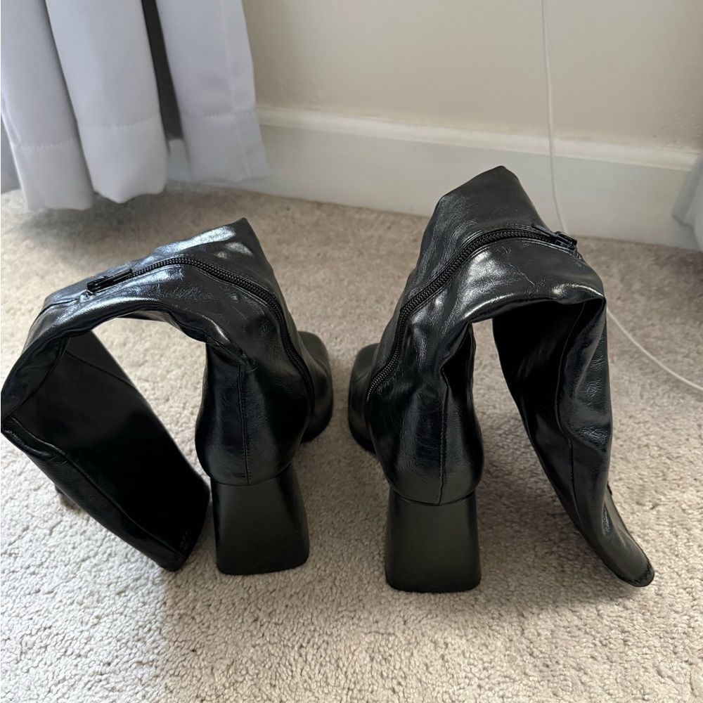 Steve Madden Black Lizah Boots - Picture 6 of 7